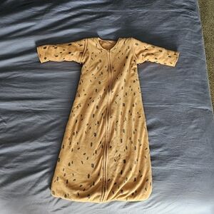 Kids Long Sleeve Sleep Sack - Light Brown with Black Speckle